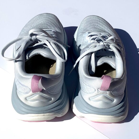 Women’s HOKA Gaviota 5 Running Shoes, Sea Ice/Pink Sz 8.5D Wide - Picture 9 of 10